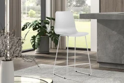 Eetkamerstoelen^Huisenthuis Barkruk Penny – Set van 2 Wit