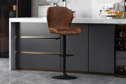 Barkrukken^Huisenthuis Barkruk Siebe – Set van 2 Cognac