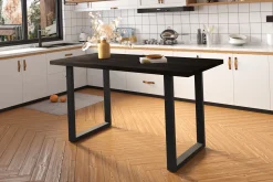Eetkamertafels^Huisenthuis Bartafel Luka 180cm Zwart