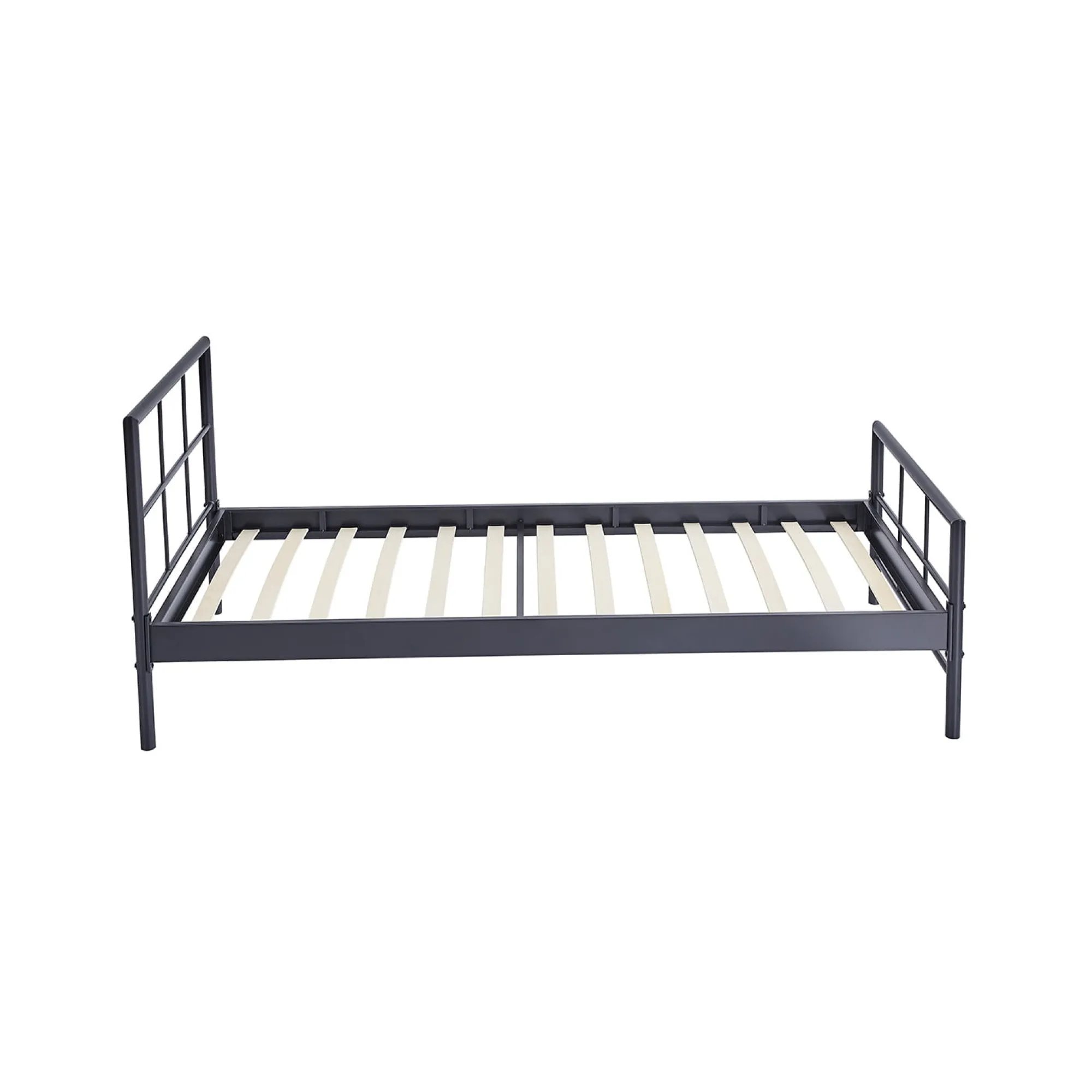 Kinderbedden|Bedden^Huisenthuis Bed Chuck Donkergrijs 90×200 cm