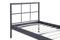 Kinderbedden|Bedden^Huisenthuis Bed Chuck Donkergrijs 90×200 cm