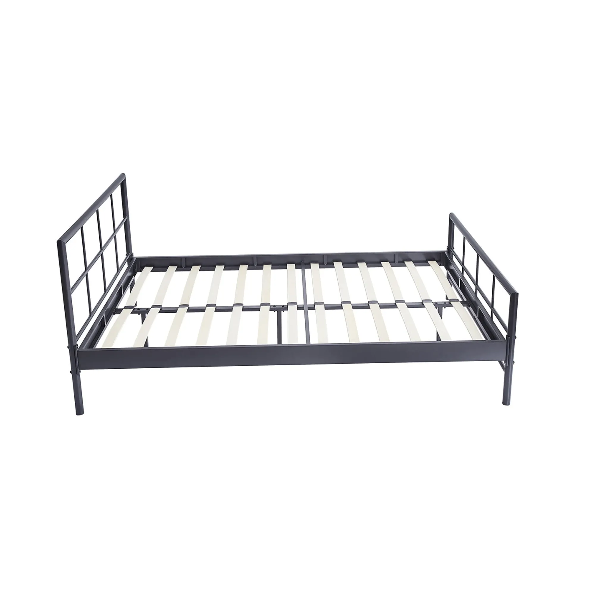 Kinderbedden|Bedden^Huisenthuis Bed Chuck Donkergrijs 140×200 cm