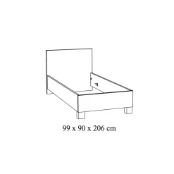 Bedden^Huisenthuis Bed Edison 90cm