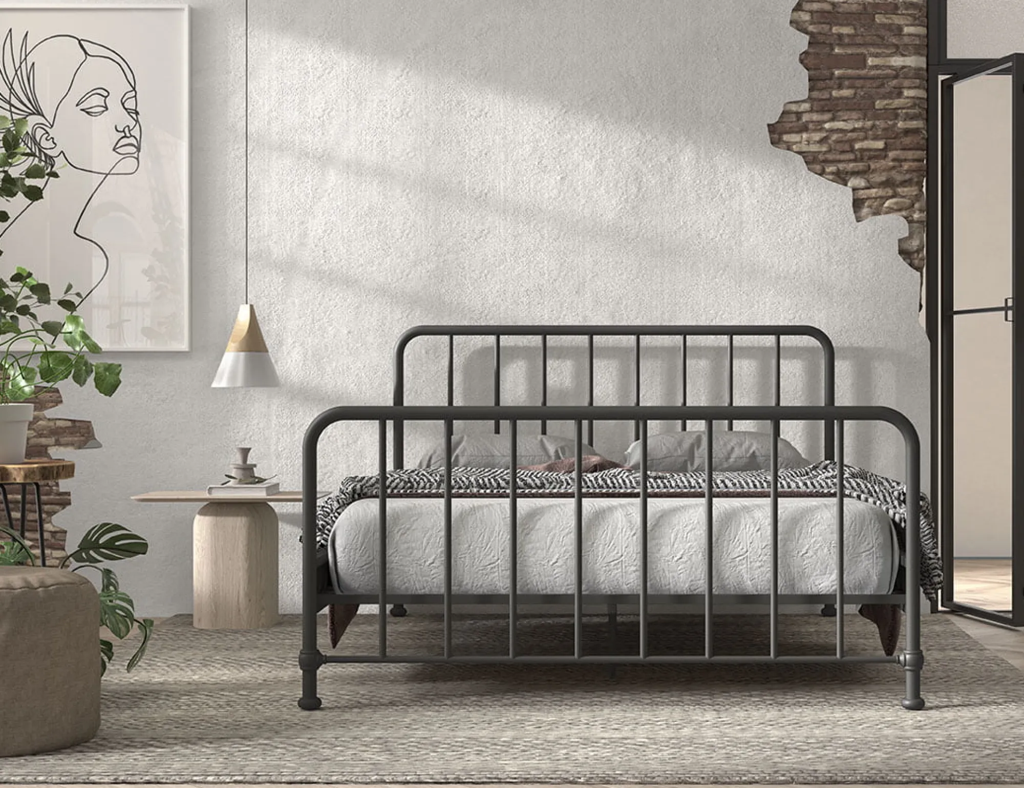 Kinderbedden|Bedden^Huisenthuis Bed Jay 160×200 cm Zwart