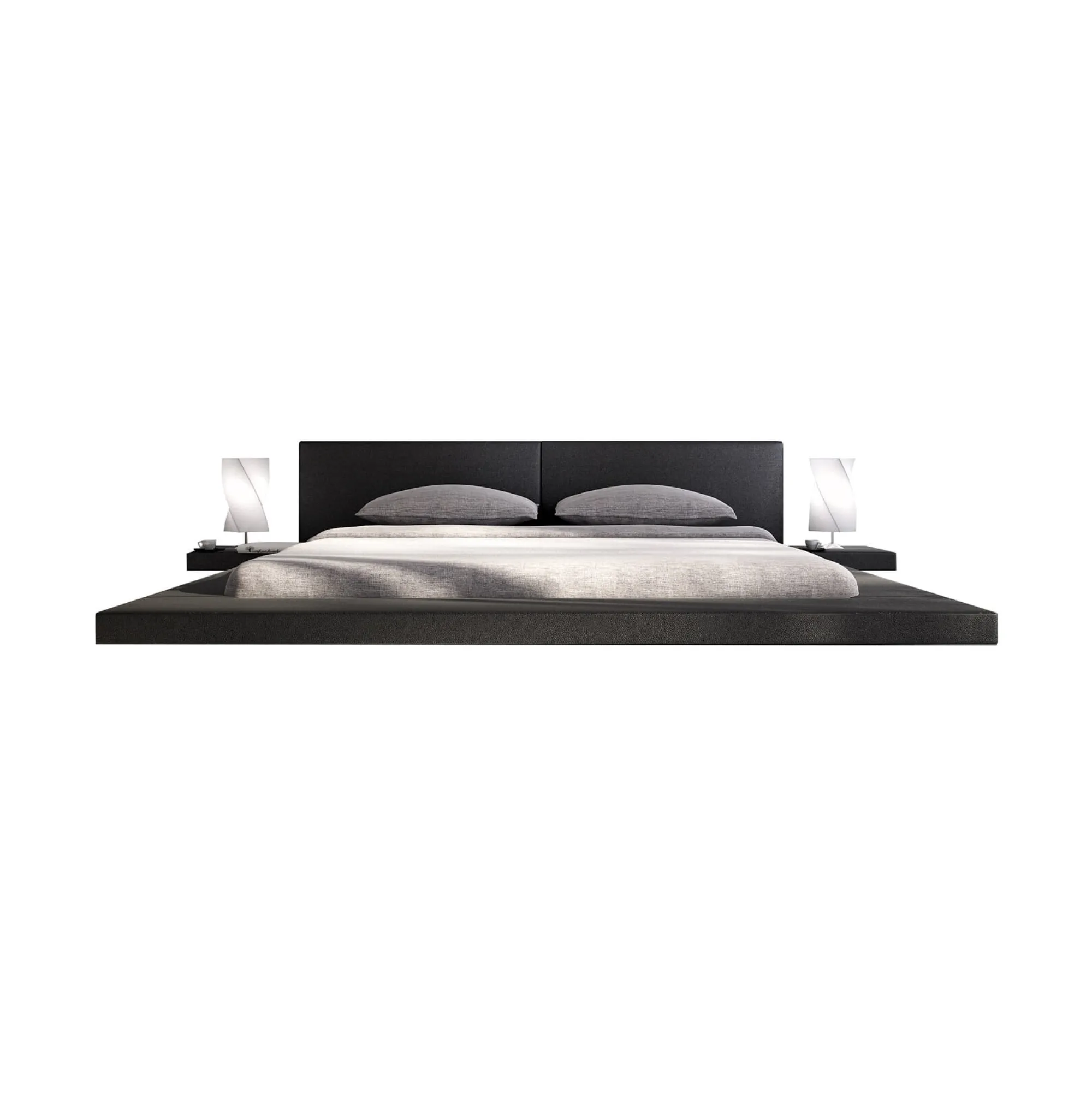 Bedden^Huisenthuis Bed Joaquin 140x200cm Zwart