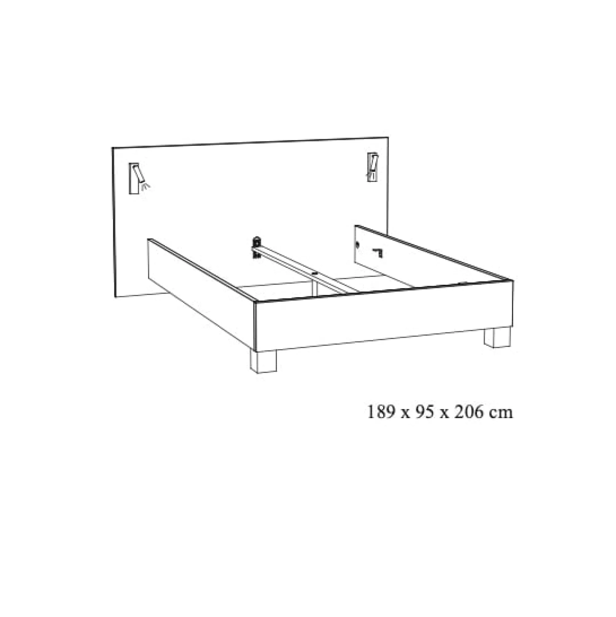 Bedden^Huisenthuis Bed Livia 140×200 cm Eiken