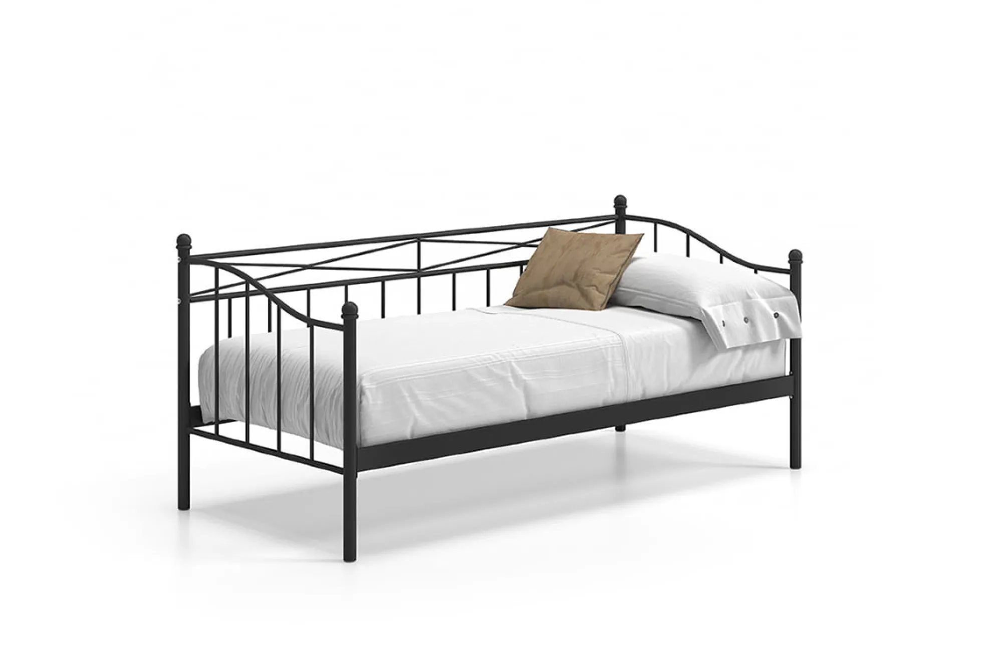 Kinderbedden^Huisenthuis Bed Mabel 90x200cm Zwart