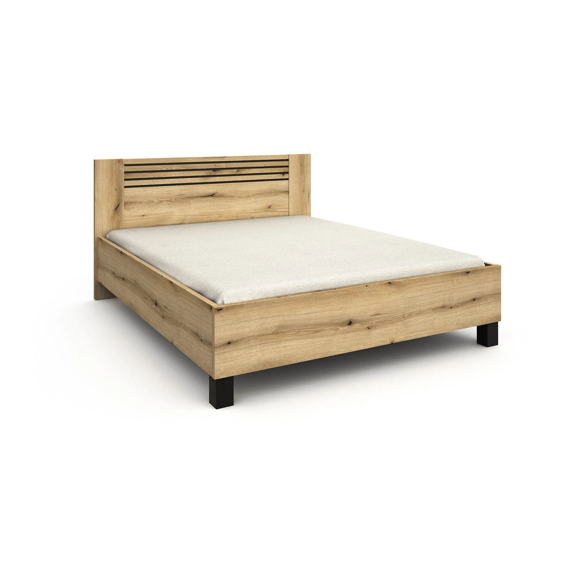 Bedden^Huisenthuis Bed Mekong Eiken 160x200cm