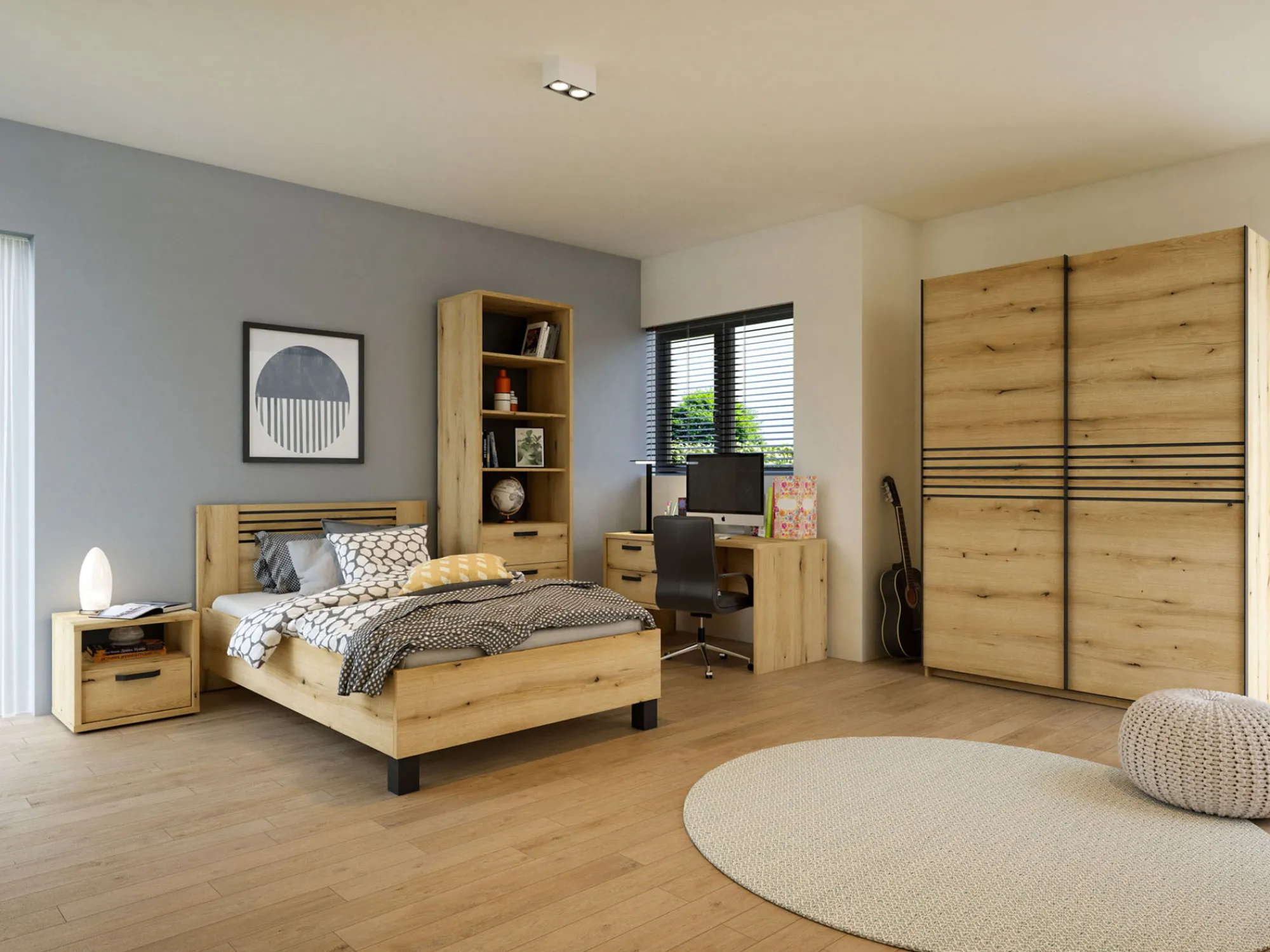 Bedden^Huisenthuis Bed Mekong Eiken 160x200cm
