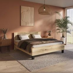 Bedden^Huisenthuis Bed Mekong Eiken 140x200cm