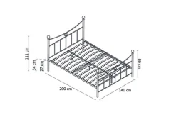 Kinderbedden|Bedden^Huisenthuis Bed Molly 140x200cm Wit