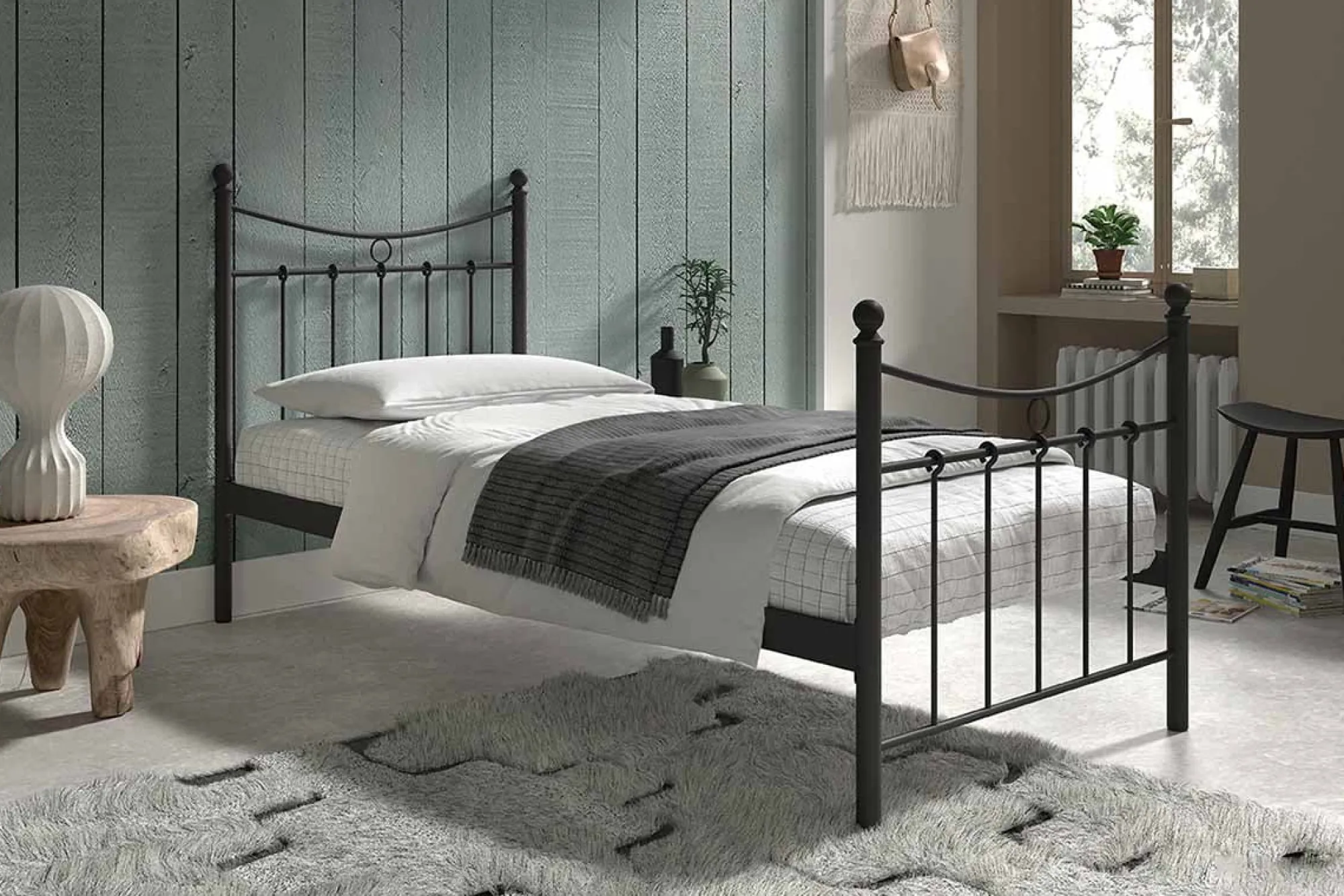 Kinderbedden|Bedden^Huisenthuis Bed Molly 90x200cm Zwart