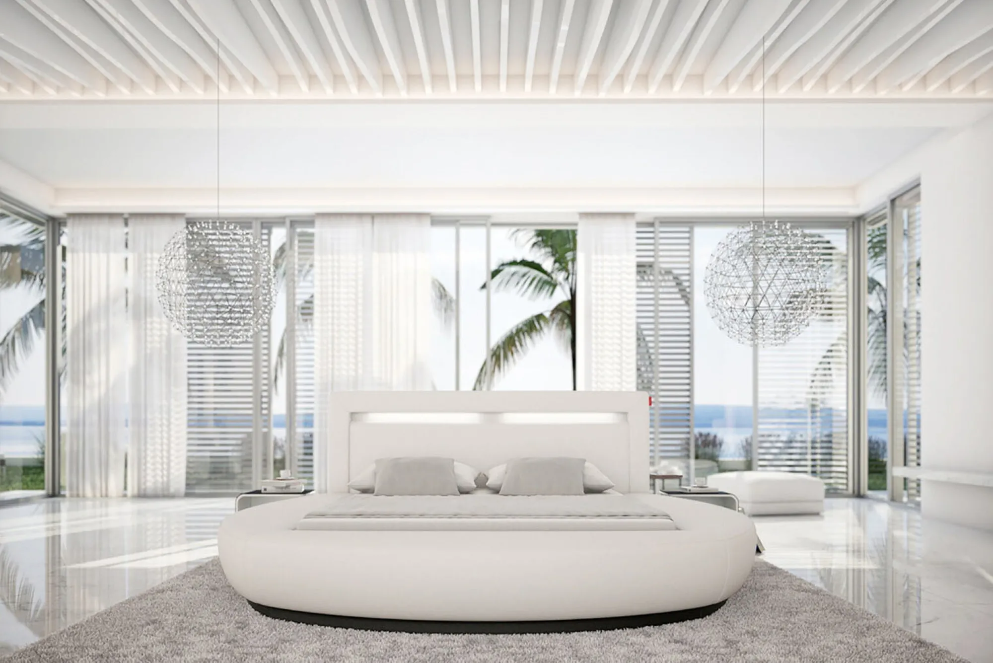 Bedden^Huisenthuis Bed Pablo Wit 140x200cm