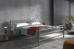 Kinderbedden|Bedden^Huisenthuis Bed Patrick Grijs 160x200cm