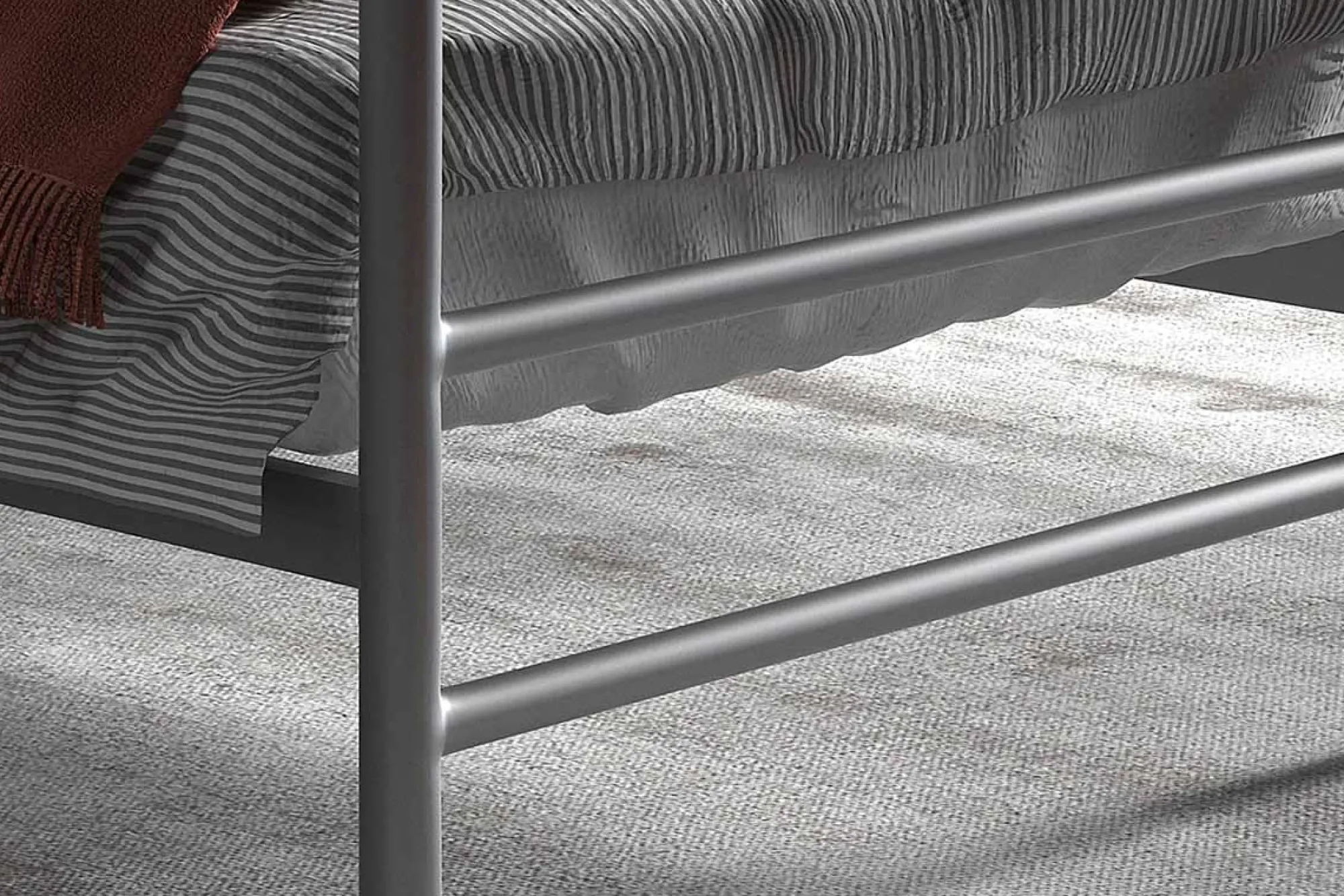 Kinderbedden|Bedden^Huisenthuis Bed Patrick Grijs 90x200cm