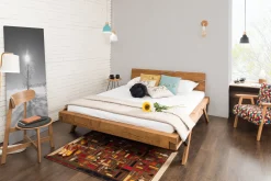 Bedden^Huisenthuis Bed Resi Vurenhout 140x200cm