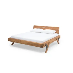 Bedden^Huisenthuis Bed Resi Vurenhout 200x200cm
