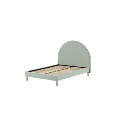Kinderbedden|Bedden^Huisenthuis Bed Victoria Bouclé 140×200 cm Groen
