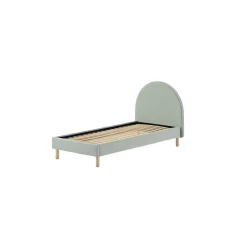 Kinderbedden|Bedden^Huisenthuis Bed Victoria Bouclé 90×200 cm Groen