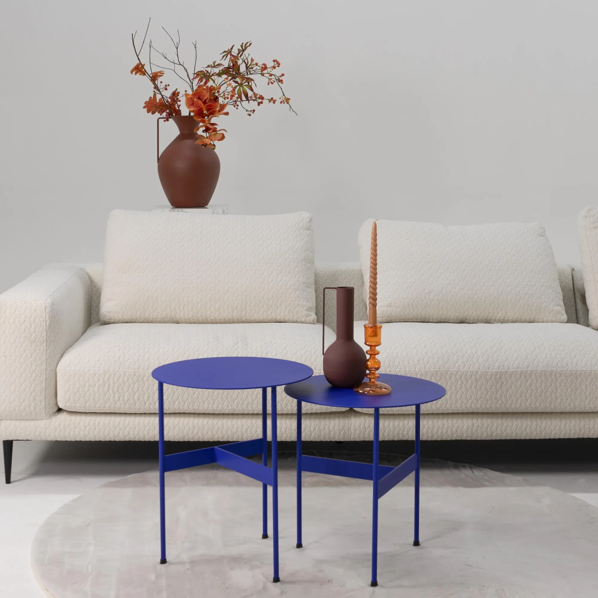 Bijzettafels^Huisenthuis Bijzettafel Cyrano 45 cm Blauw