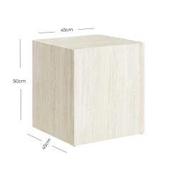 Bijzettafels^Huisenthuis Bijzettafel Jip Travertine