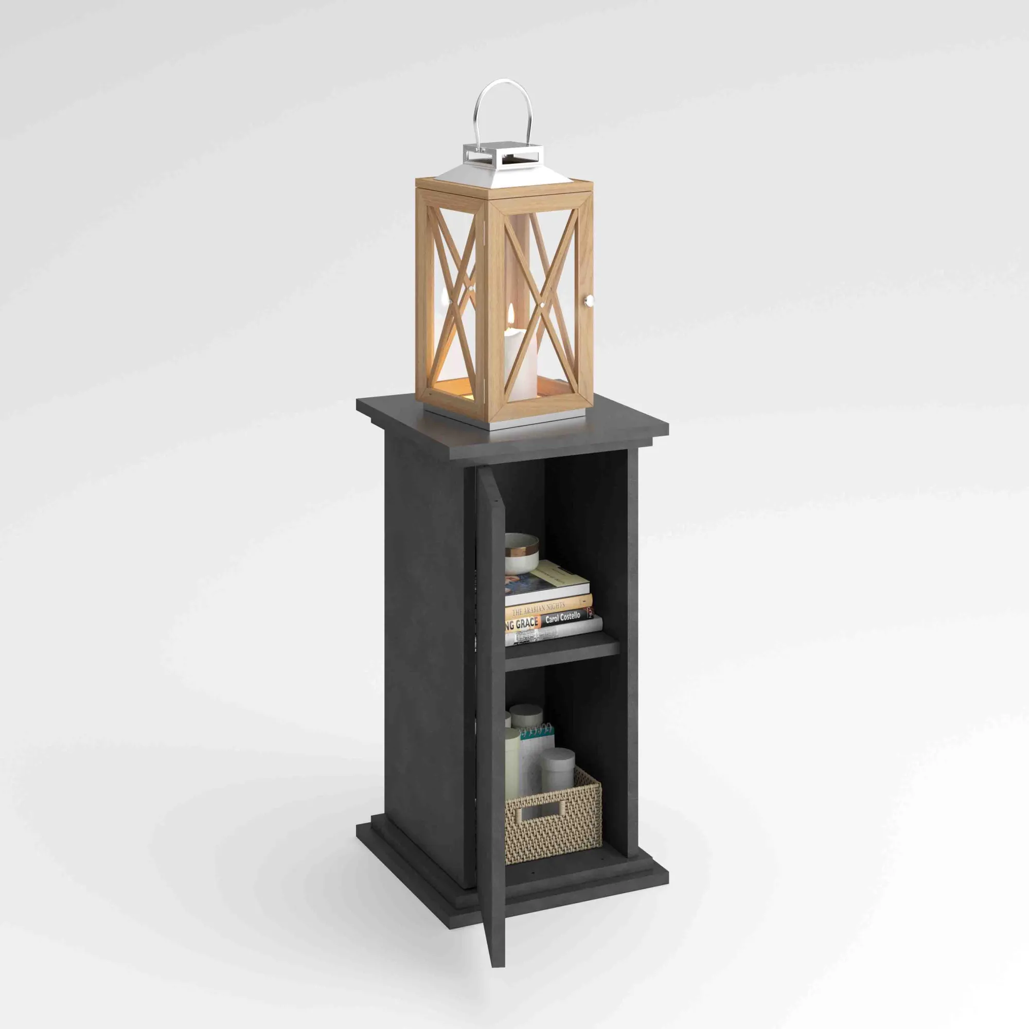 Bijzettafels^Huisenthuis Bijzettafel Monica 57 cm Antraciet
