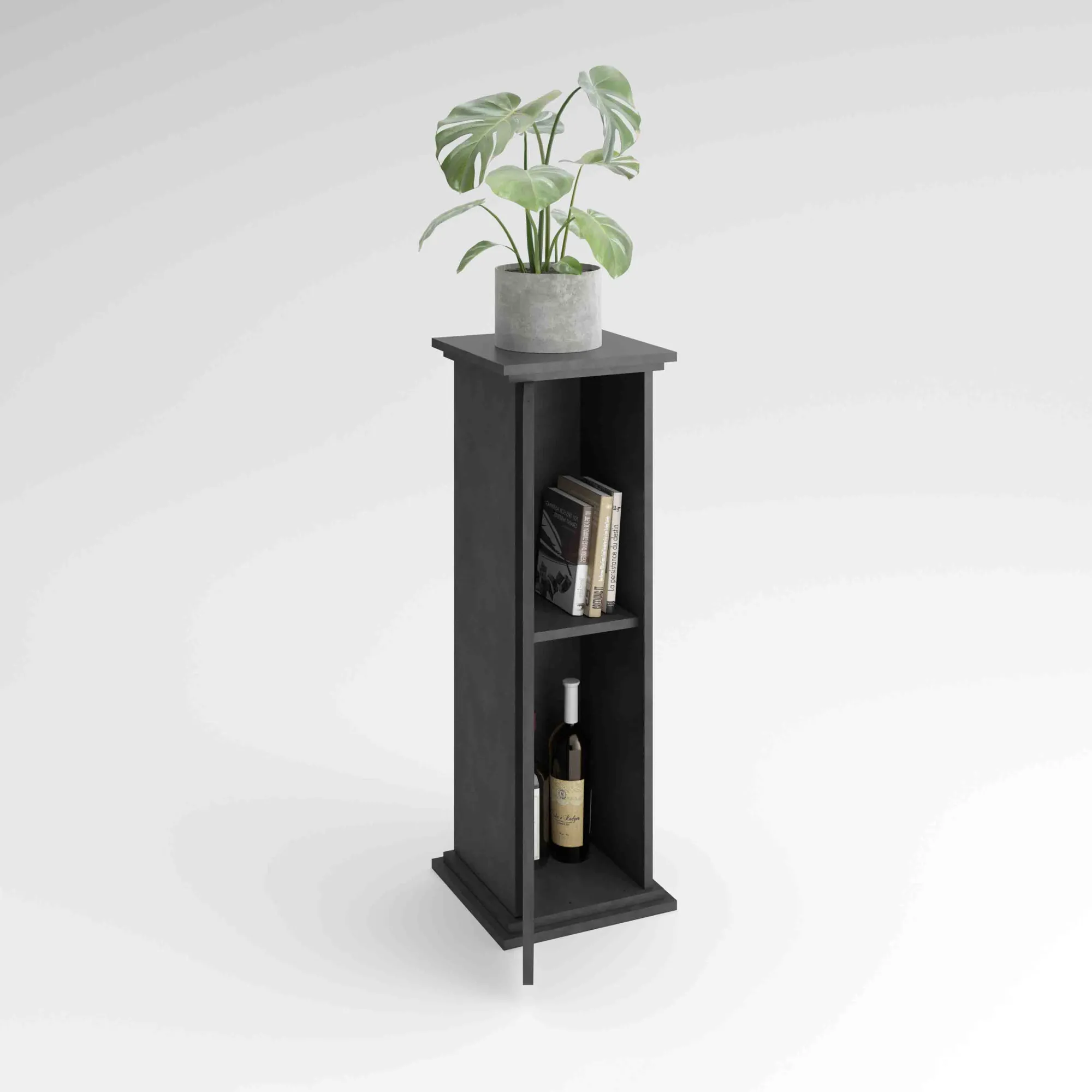 Bijzettafels^Huisenthuis Bijzettafel Monica 89 cm Antraciet