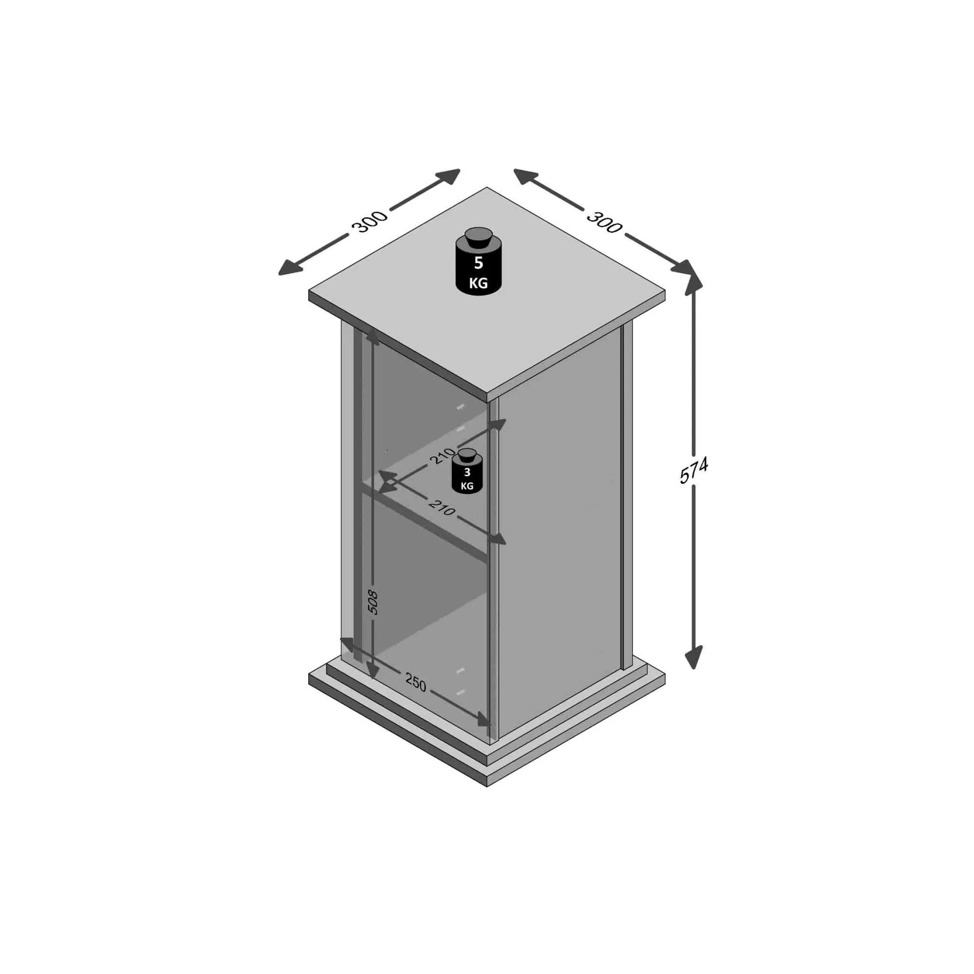 Bijzettafels^Huisenthuis Bijzettafel Monica 57 cm Wit
