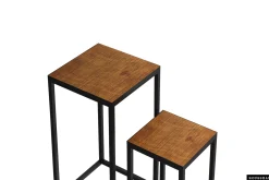 Bijzettafels^Huisenthuis Bijzettafel set Otis Bruin