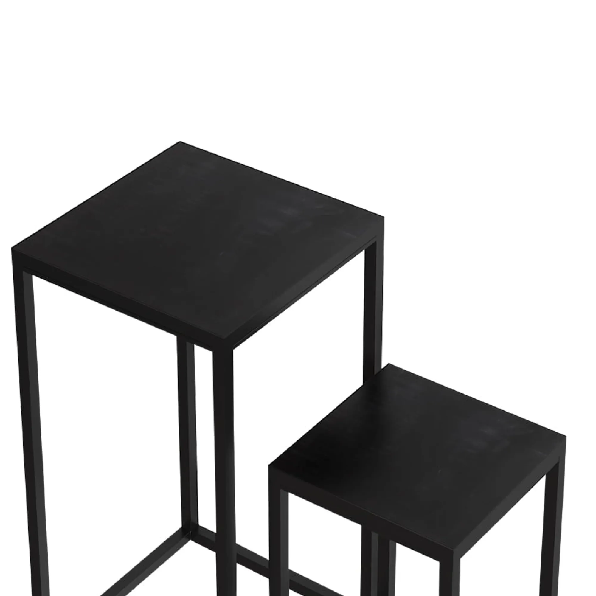 Bijzettafels^Huisenthuis Bijzettafel set Otis Zwart