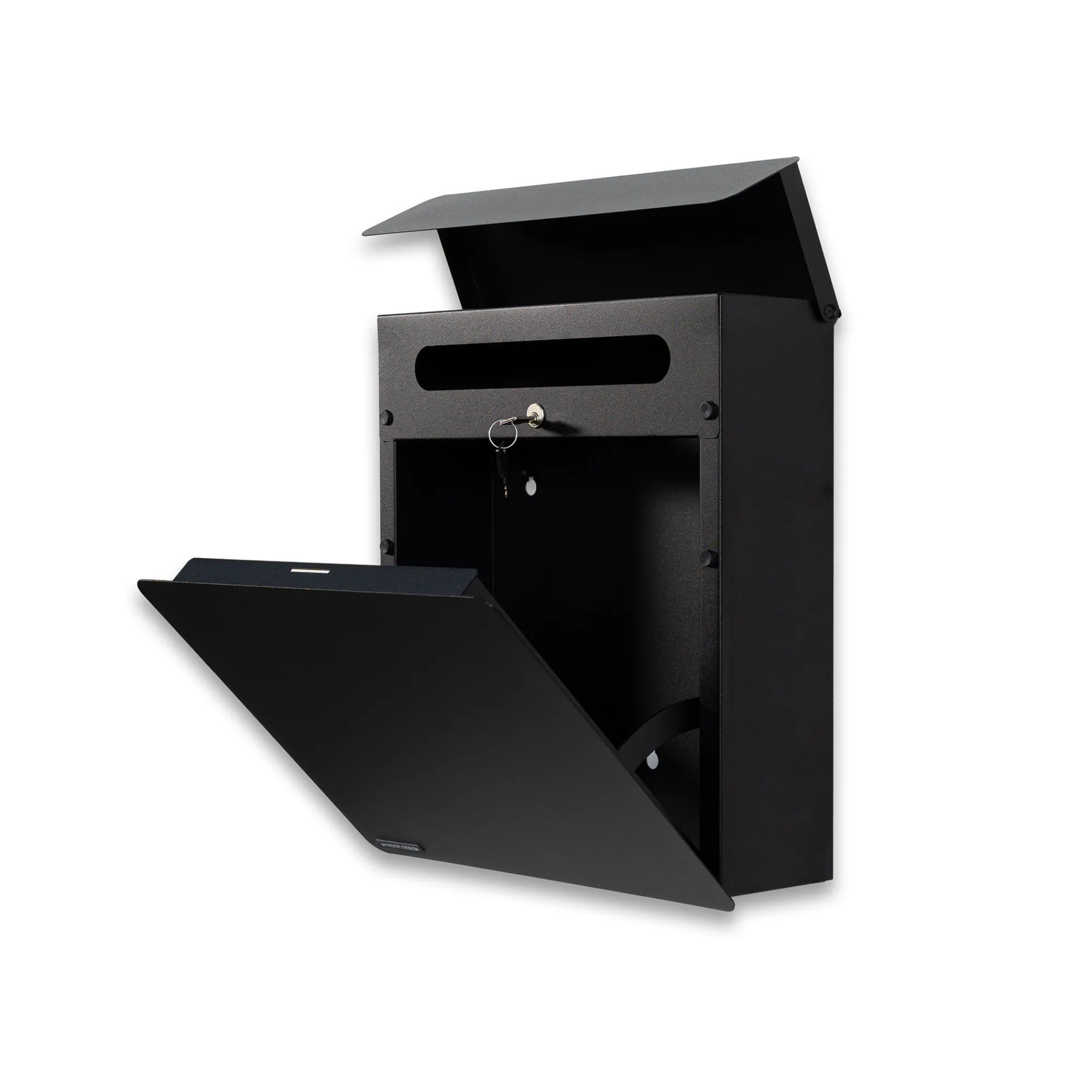 Woonaccessoires^Huisenthuis Brievenbus Avery Zwart