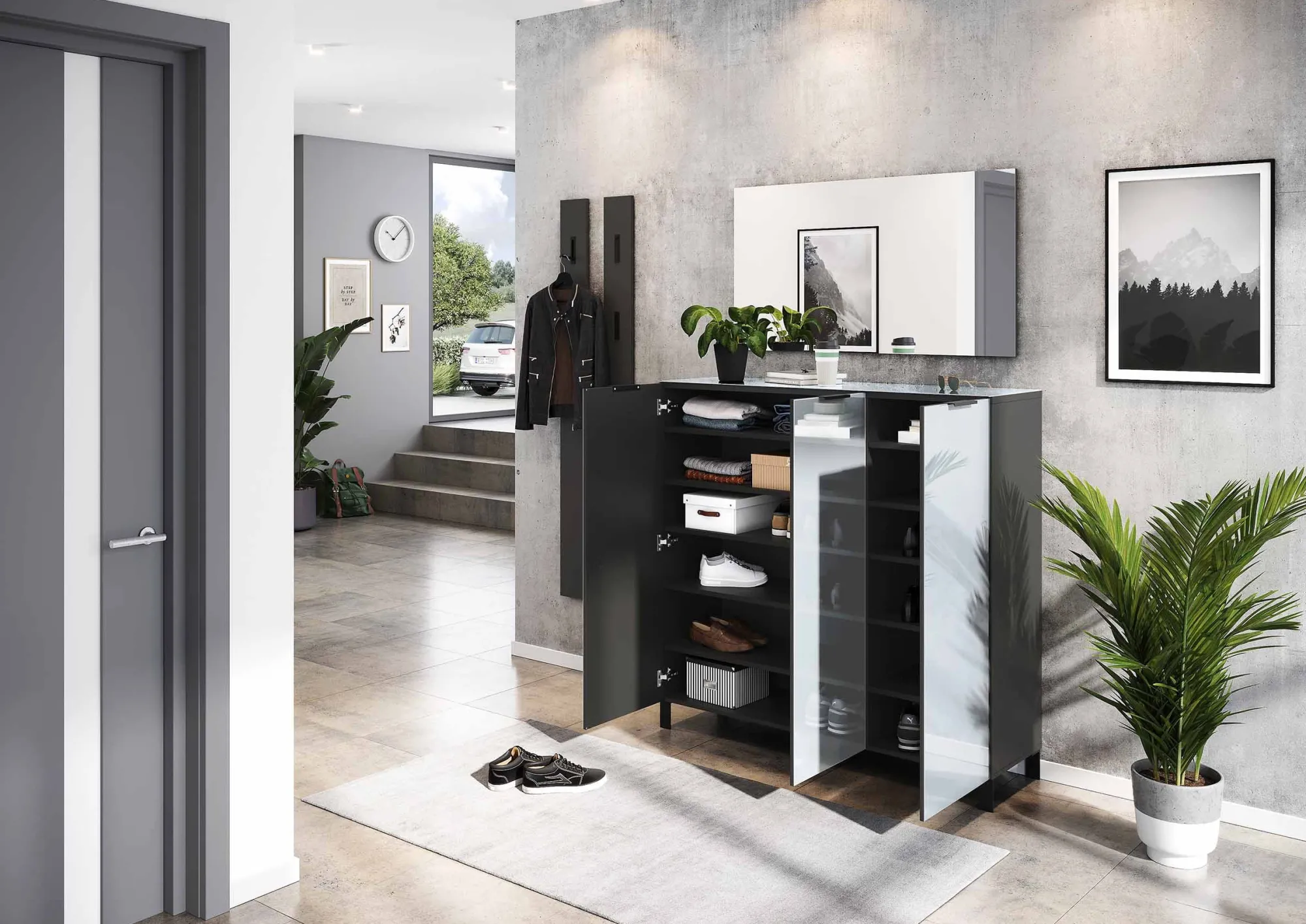 Bundelvoordeel Hallen^Huisenthuis Bundelvoordeel Edzard Grafiet-Zilver