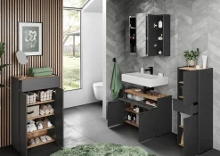 Bundelvoordeel Badkamers^Huisenthuis Bundelvoordeel Sicilia Grafiet Eiken