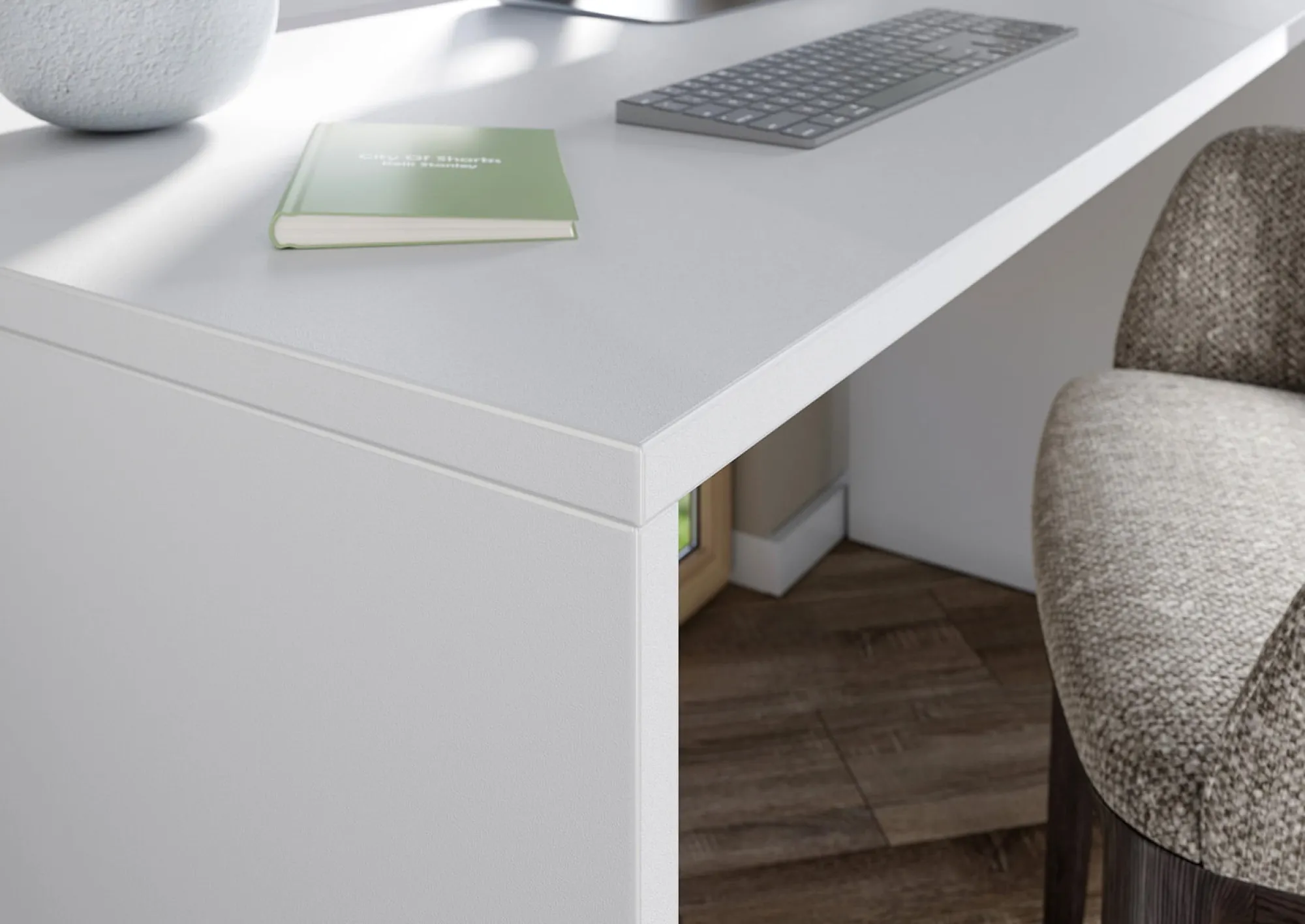 Bureaus^Huisenthuis Bureau Alexis Wit Eiken 140 cm