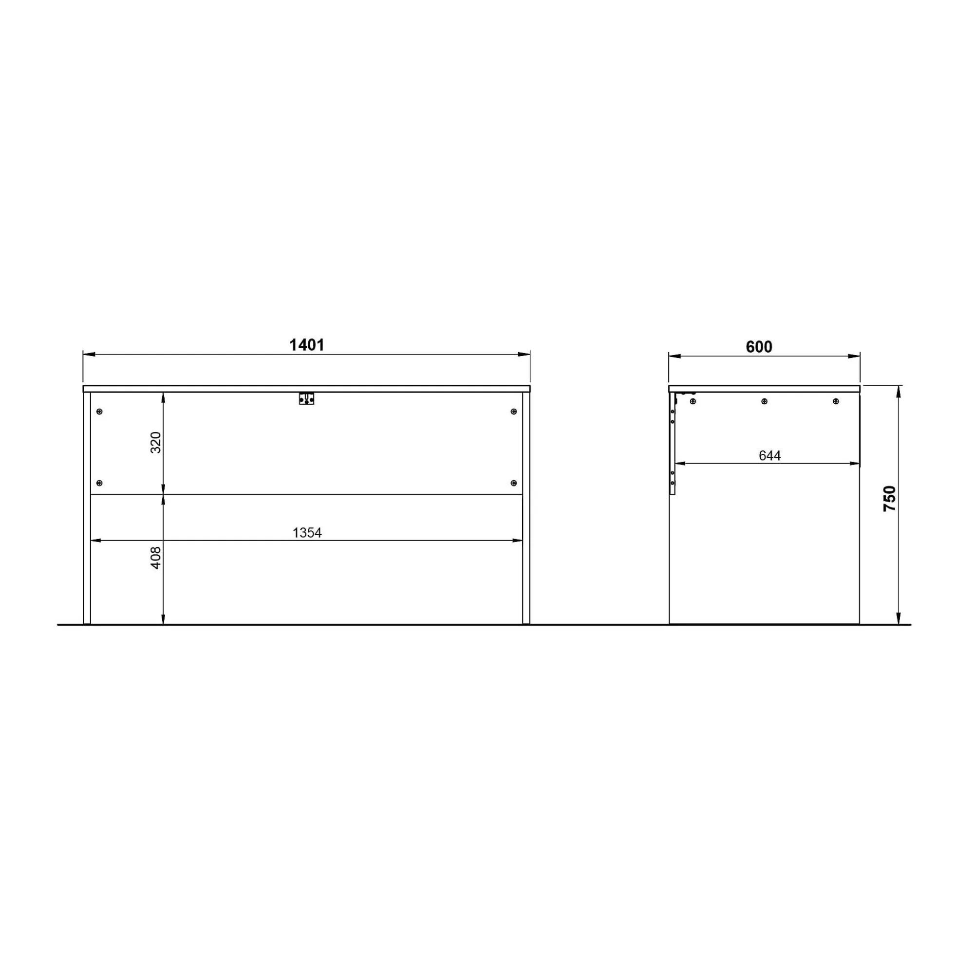 Bureaus^Huisenthuis Bureau Alexis Wit Eiken 140 cm