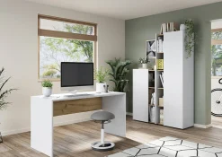 Bureaus^Huisenthuis Bureau Alexis Wit Eiken 140 cm