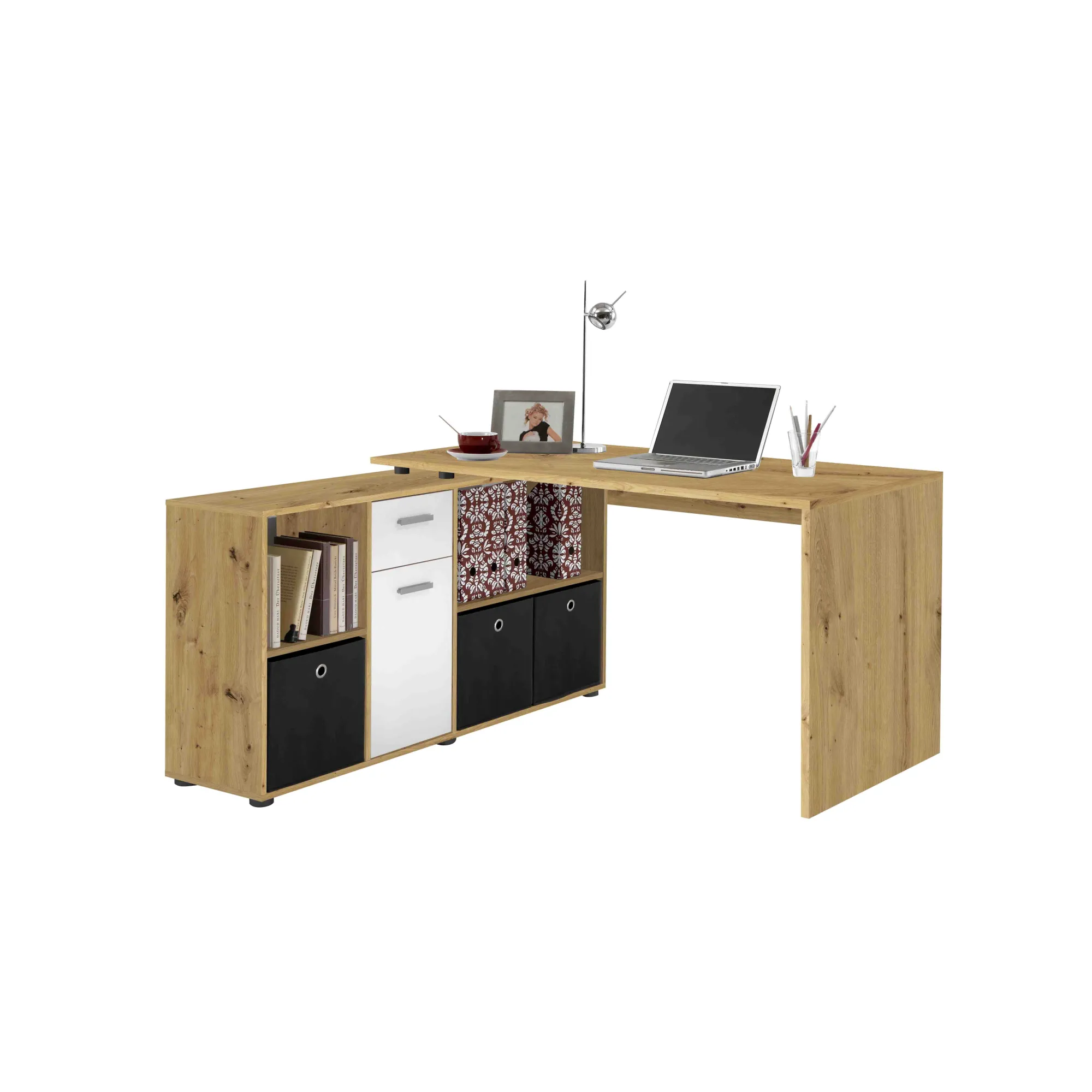 Bureaus^Huisenthuis Bureau Apollo Artisan Eiken
