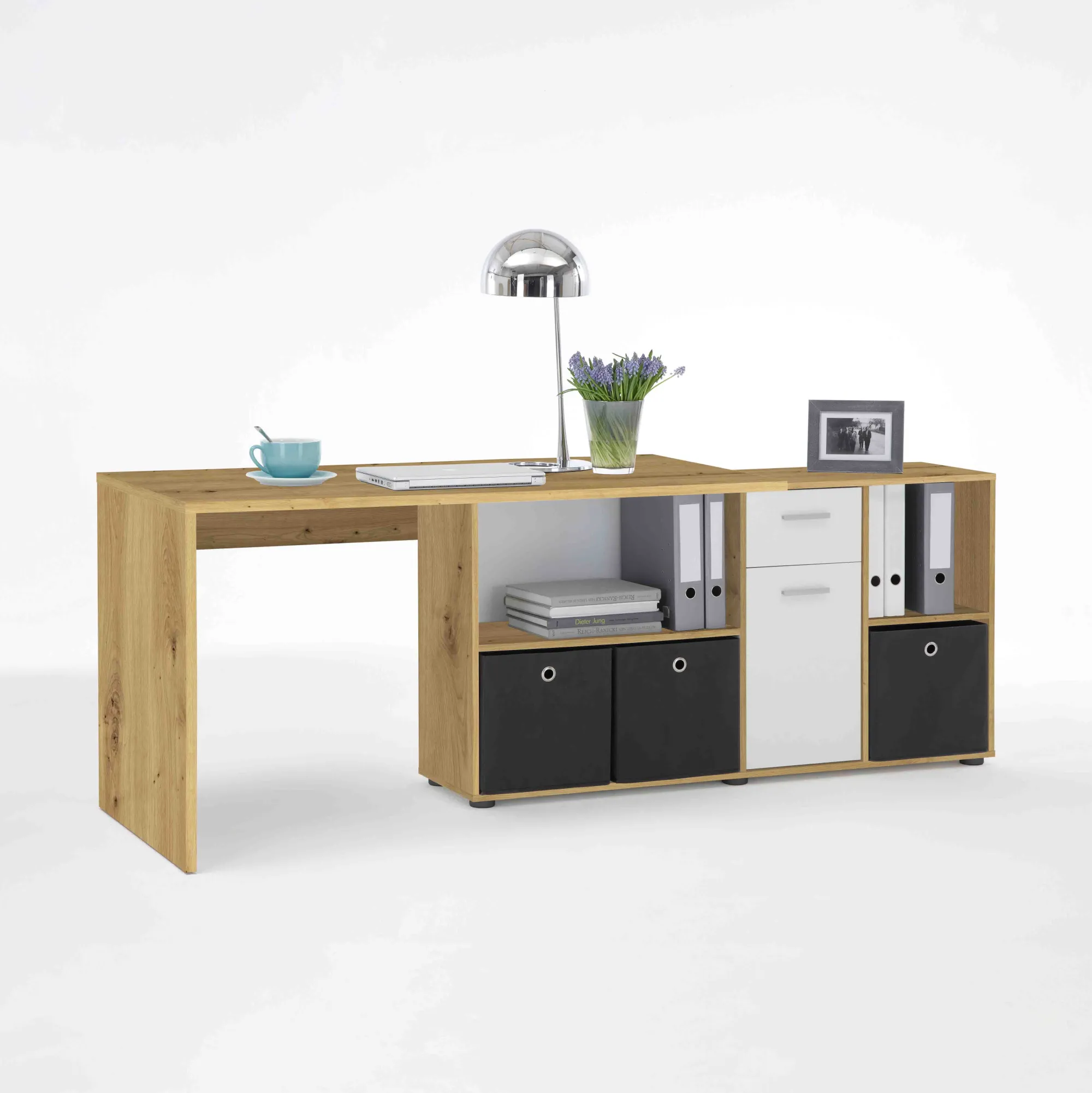 Bureaus^Huisenthuis Bureau Apollo Artisan Eiken