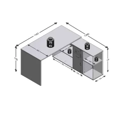 Bureaus^Huisenthuis Bureau Apollo Beton