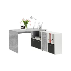 Bureaus^Huisenthuis Bureau Apollo Beton-Wit