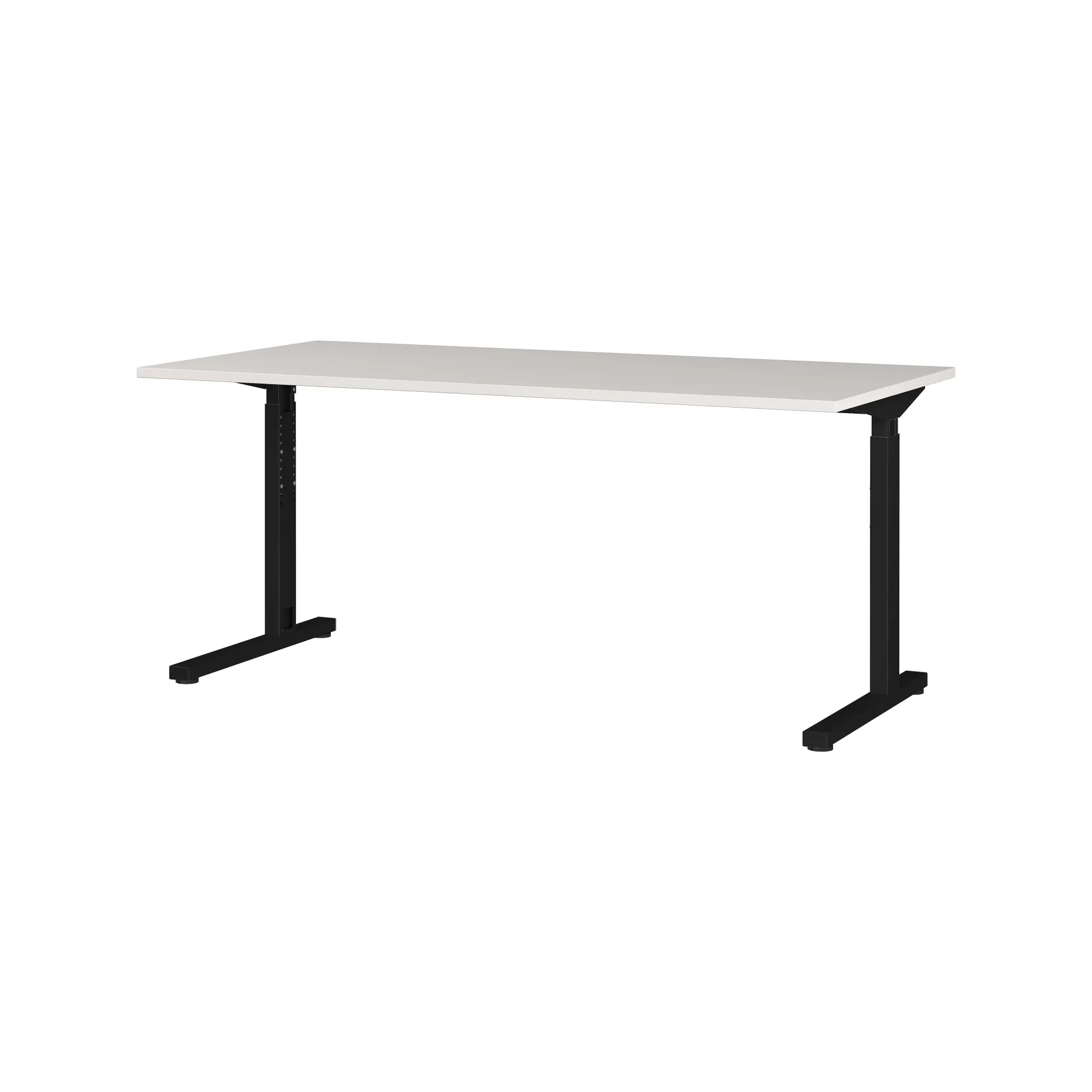Bureaus^Huisenthuis Bureau Discovery 180 cm Lichtgrijs Zwart