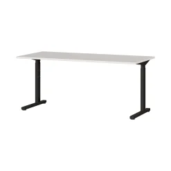 Bureaus^Huisenthuis Bureau Discovery 160 cm Lichtgrijs Zwart