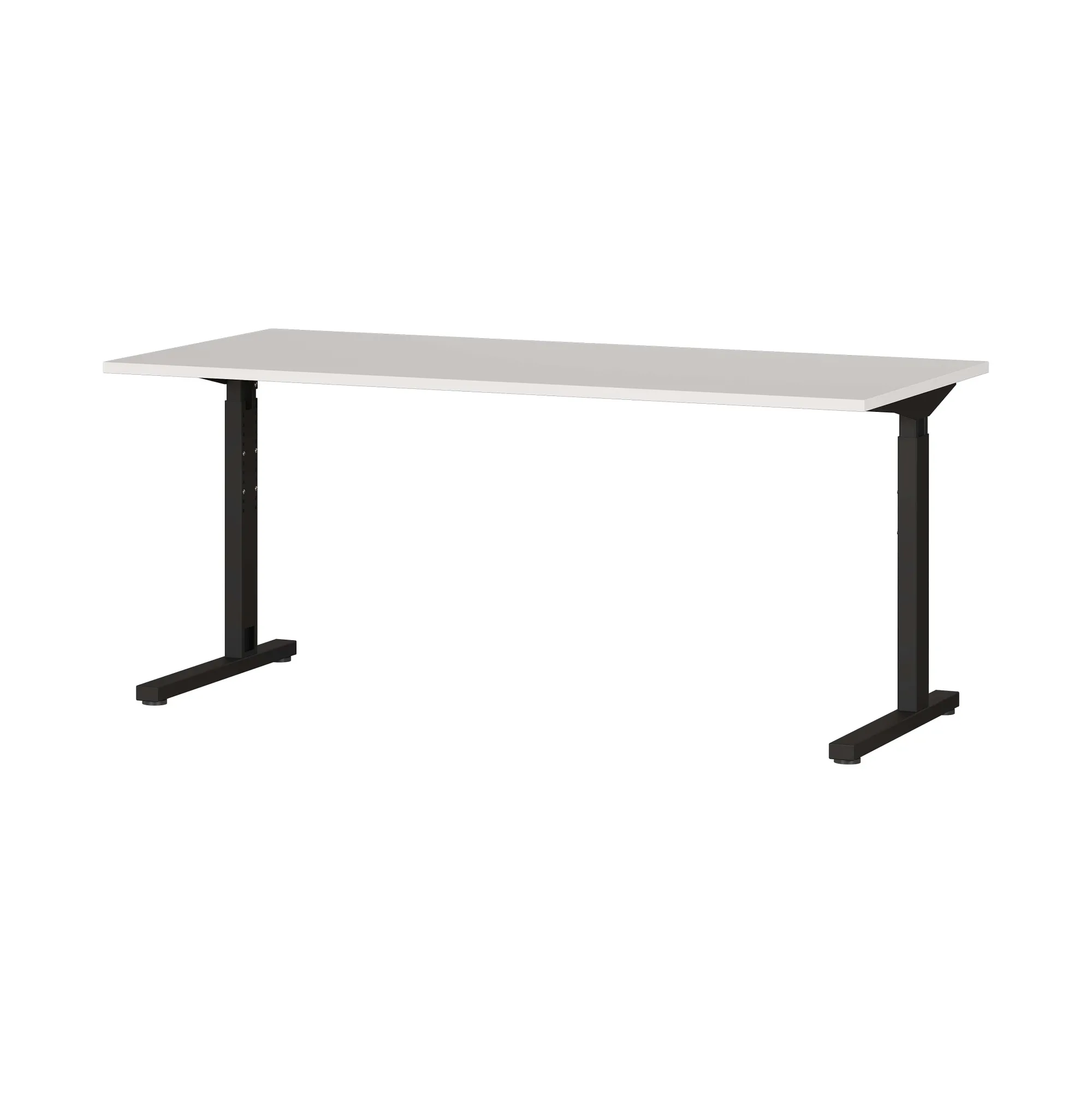 Bureaus^Huisenthuis Bureau Discovery 160 cm Lichtgrijs Zwart