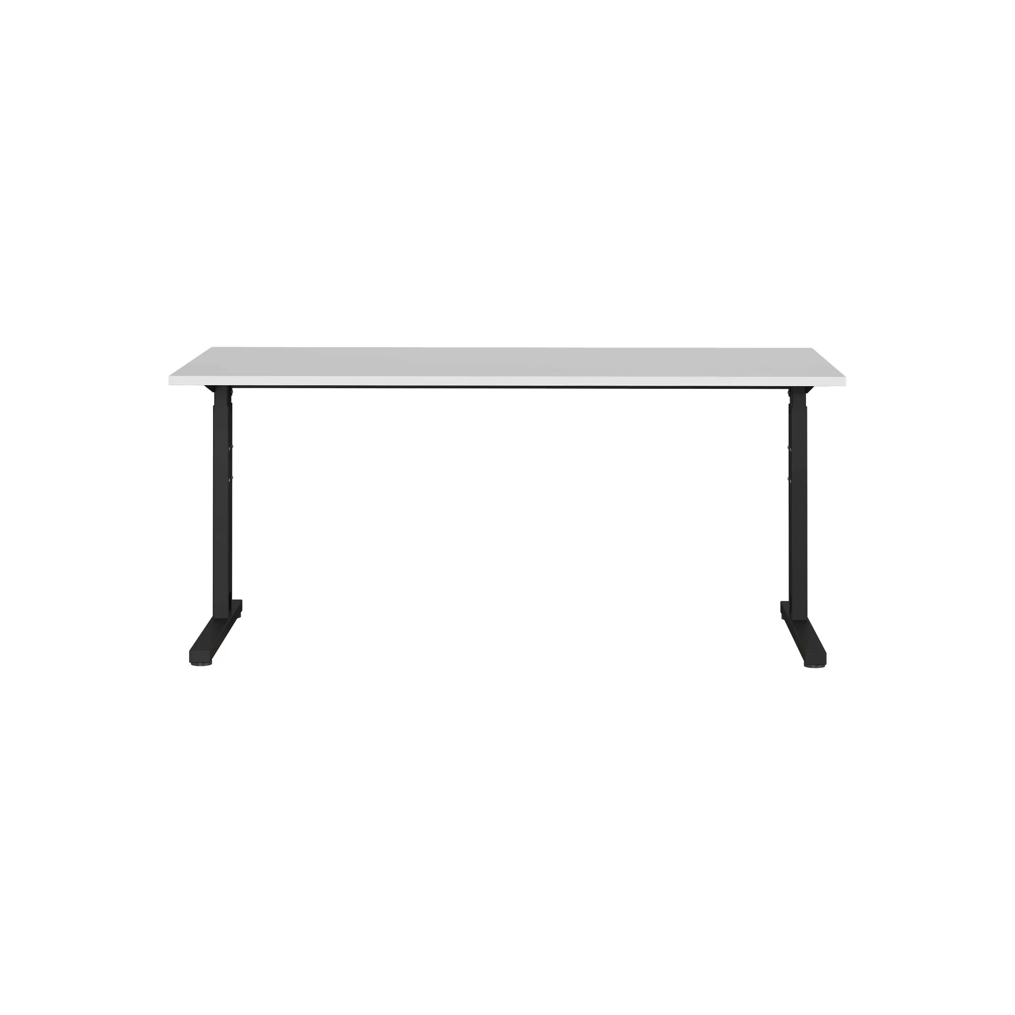 Bureaus^Huisenthuis Bureau Discovery 160 cm Lichtgrijs Zwart