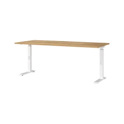 Bureaus^Huisenthuis Bureau Galileo Eiken Wit 180 cm Eiken-Wit