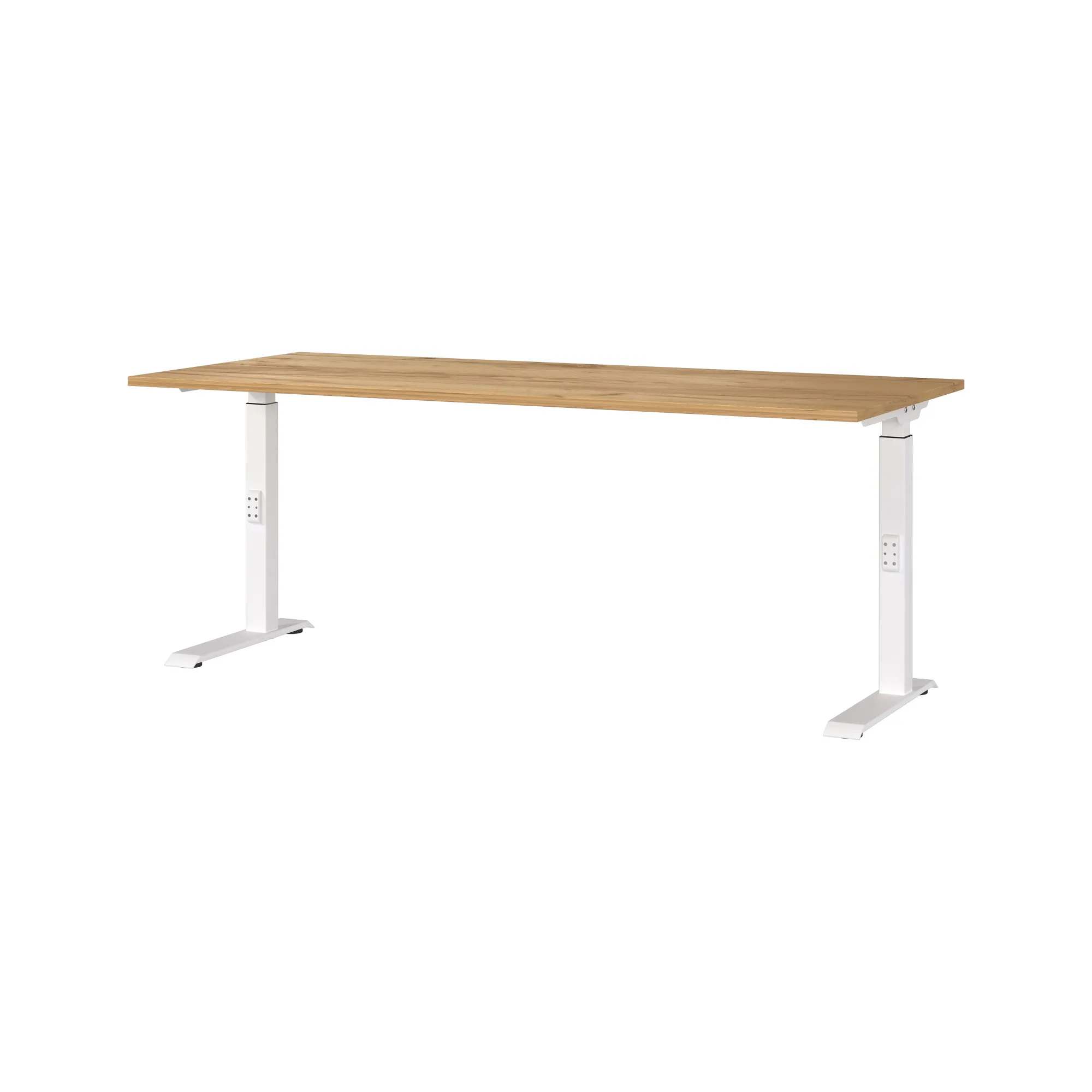 Bureaus^Huisenthuis Bureau Galileo Eiken Wit 180 cm Eiken-Wit