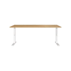 Bureaus^Huisenthuis Bureau Galileo Eiken Wit 180 cm Eiken-Wit
