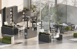 Bureaus^Huisenthuis Bureau Galileo 180 cm Grafiet