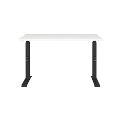 Bureaus^Huisenthuis Bureau Galileo Wit Zwart 120 cm Wit-Zwart