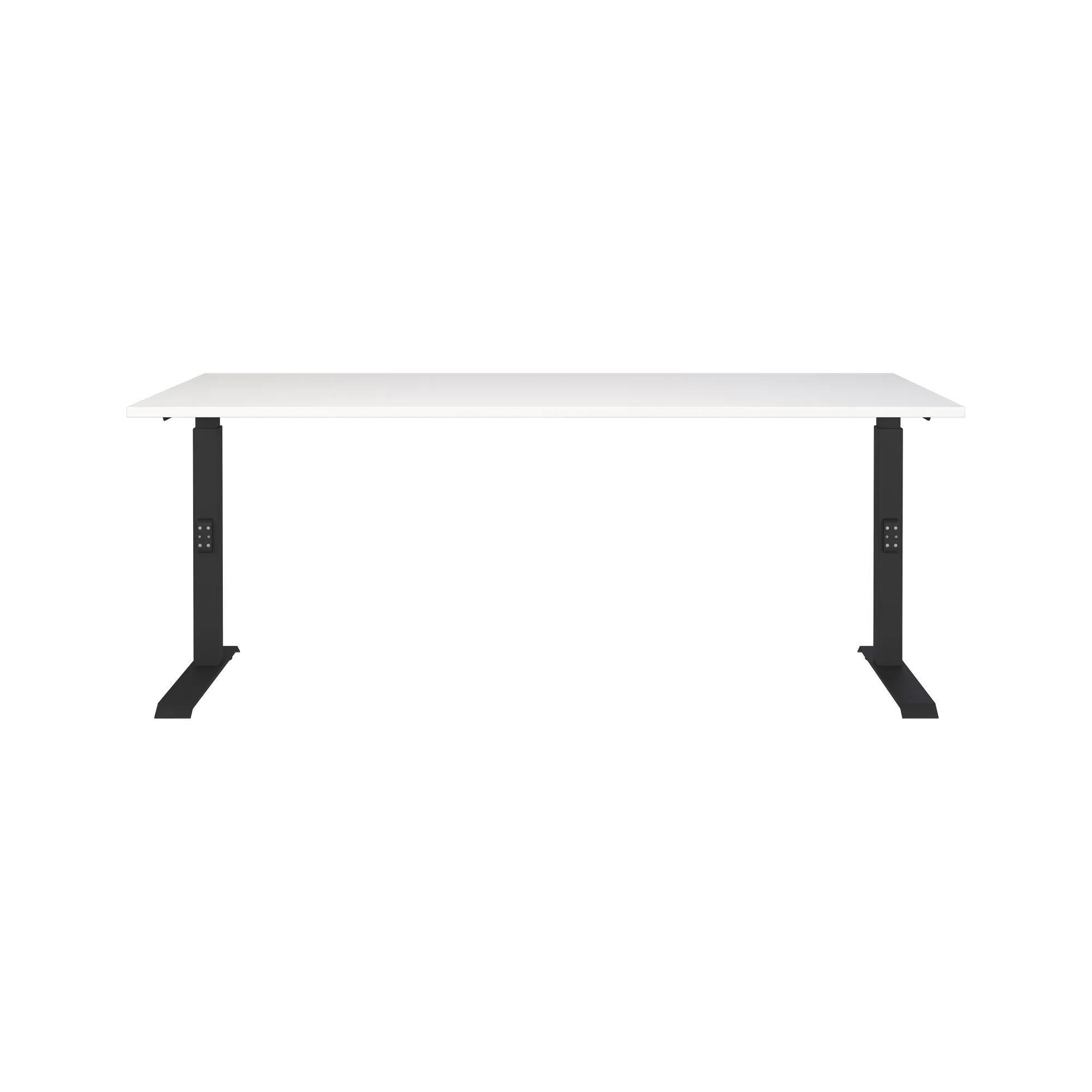 Bureaus^Huisenthuis Bureau Galileo Wit Zwart 180 cm Wit-Zwart